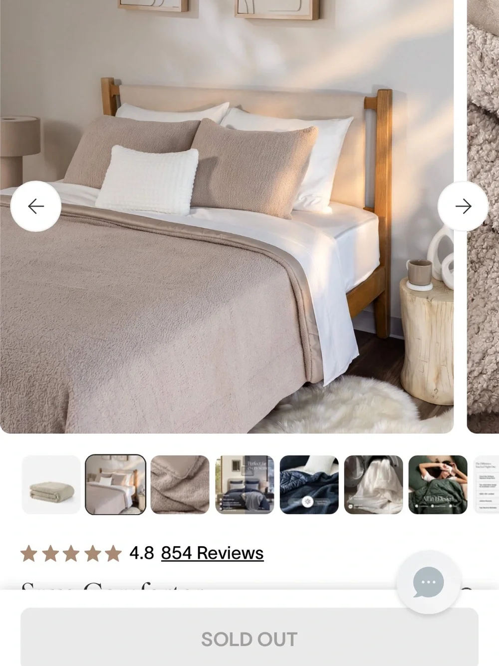 Sunday Citizen Queen Snug Comforter and Shams with Bamboo